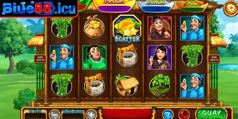 Ăn Khế Trả Vàng Blue88 - Slot Game Dân Gian Việt Hóa Hấp Dẫn 3 Chọn mức cược trung bình