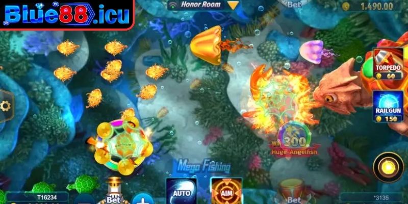 Bắn Cá Tài Lộc Blue88 - Game Đổi Thưởng Cực Hấp Dẫn 3 Tập trung bắn boss