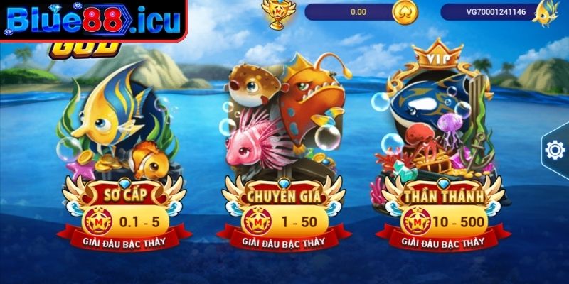 Cách Chơi Cá Cược Bắn Cá God Blue88 Và Bí Quyết Săn Thưởng 2 Chọn phòng chơi phù hợp
