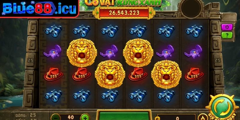 Cổ Vật Rừng Xanh Blue88 Chiến Thuật Săn Jackpot Đỉnh Cao 3 Kết hợp quay Cổ Vật Rừng Xanh tự động và thủ công