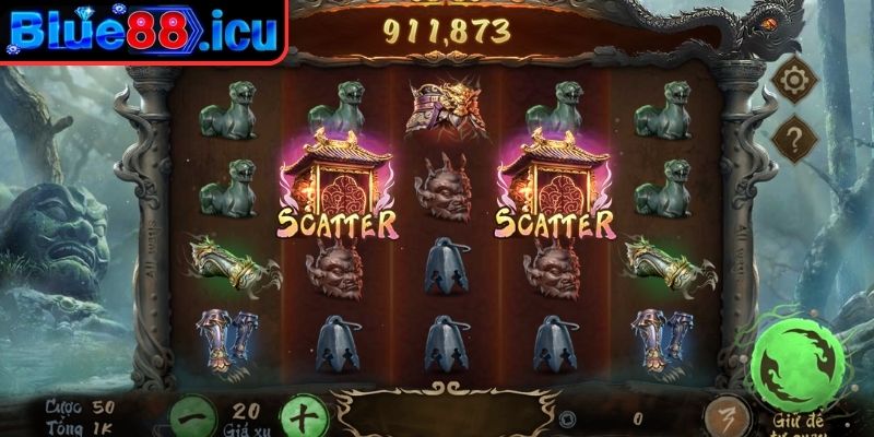 Hắc Thoại Ngộ Không Blue88 - Nổ Hũ Thần Thoại Với Kho Báu 3 Kích hoạt chế độ Jackpot