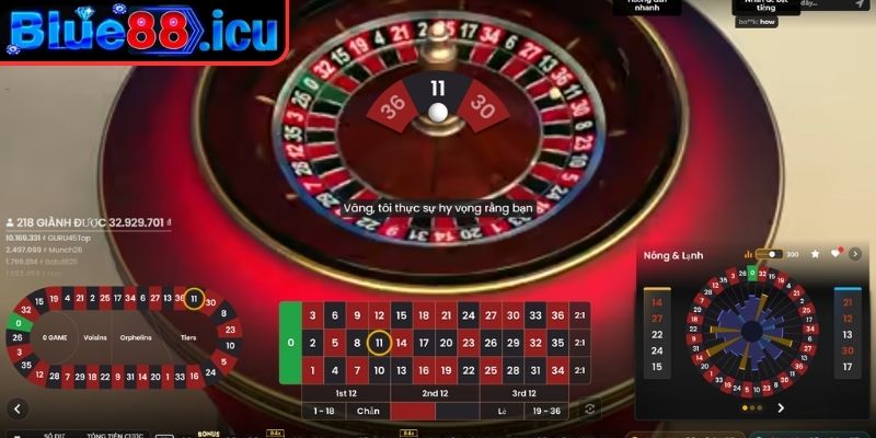 Roulette Blue88 Online - Game May Rủi Có Tỷ Lệ Thắng Hấp Dẫn 1 Luật chơi Roulette Blue88 online