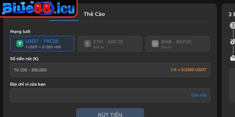Rút Tiền Blue88 - Hướng Dẫn Chi Tiết, An Toàn Và Nhanh Nhất 3 Lưu ý cần biết khi thành viên thực hiện rút tiền Blue88